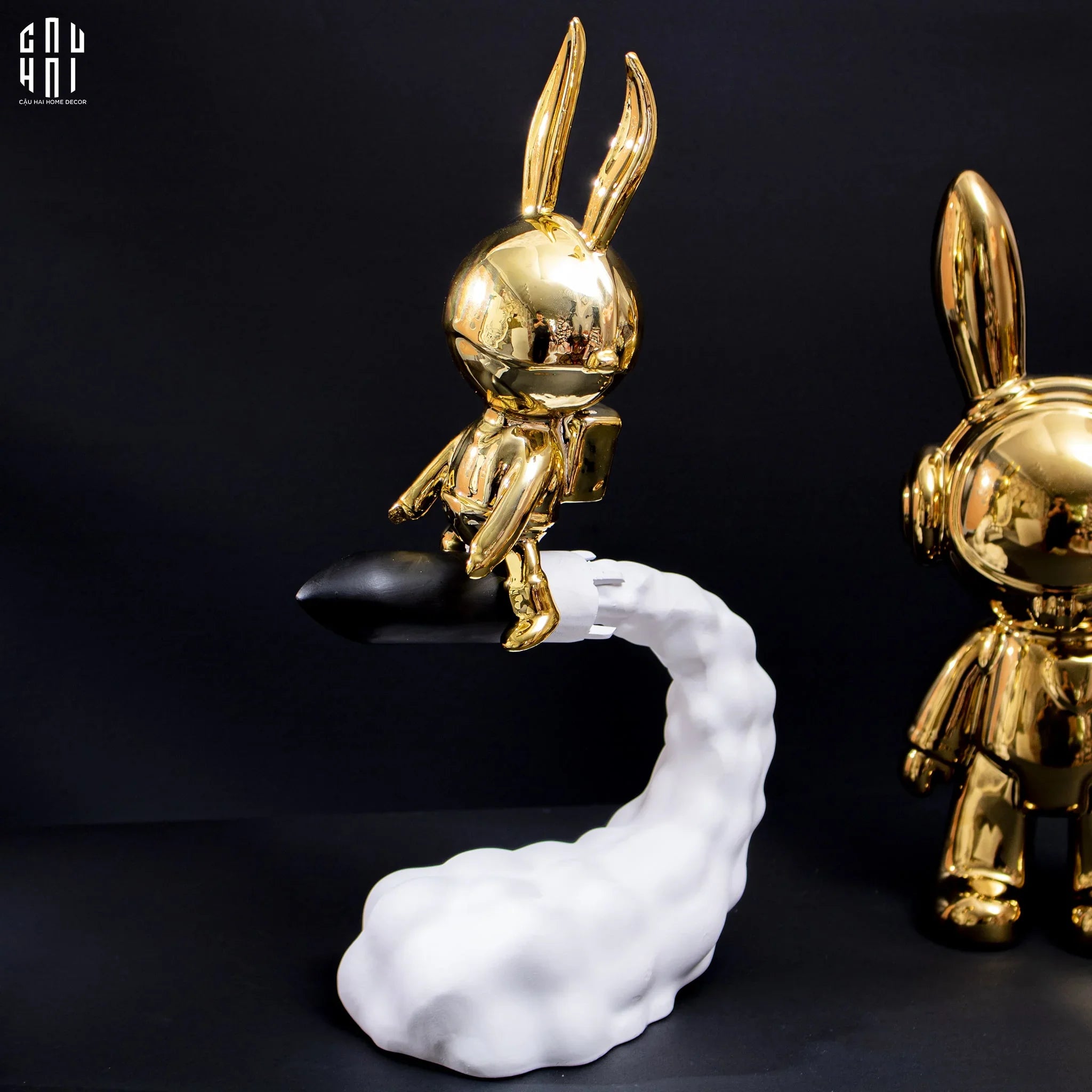 TƯỢNG FLYING ROCKET BUNNY - CẬU HAI HOME DECOR