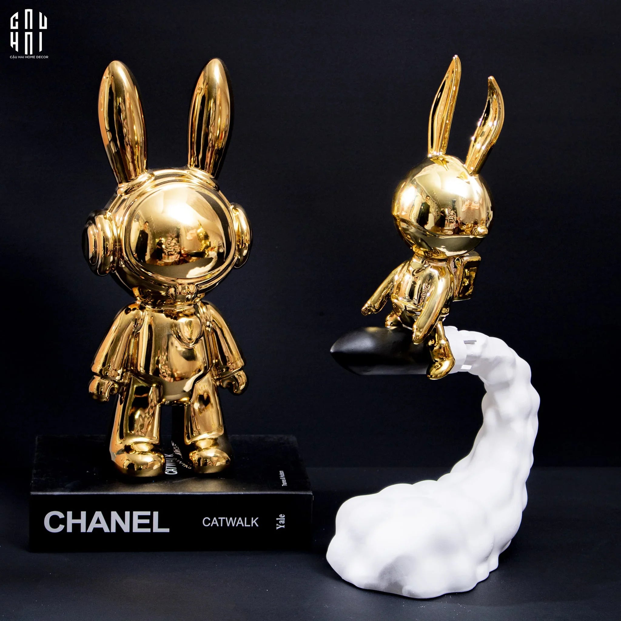 TƯỢNG FLYING ROCKET BUNNY - CẬU HAI HOME DECOR