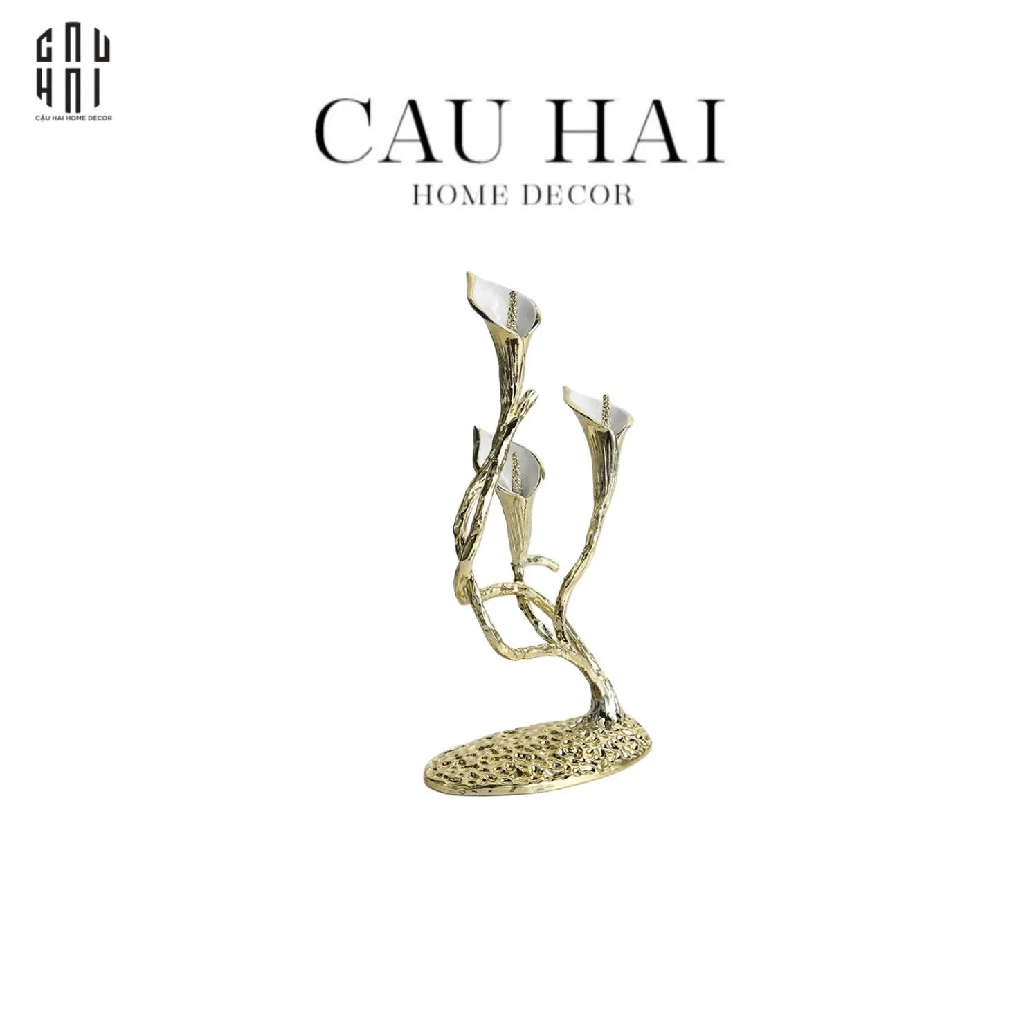 TƯỢNG GILDED CALLA LILY-CẬU HAI HOME DECOR
