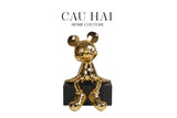 TƯỢNG GILDED MICKEY LOUNGE-CẬU HAI HOME DECOR