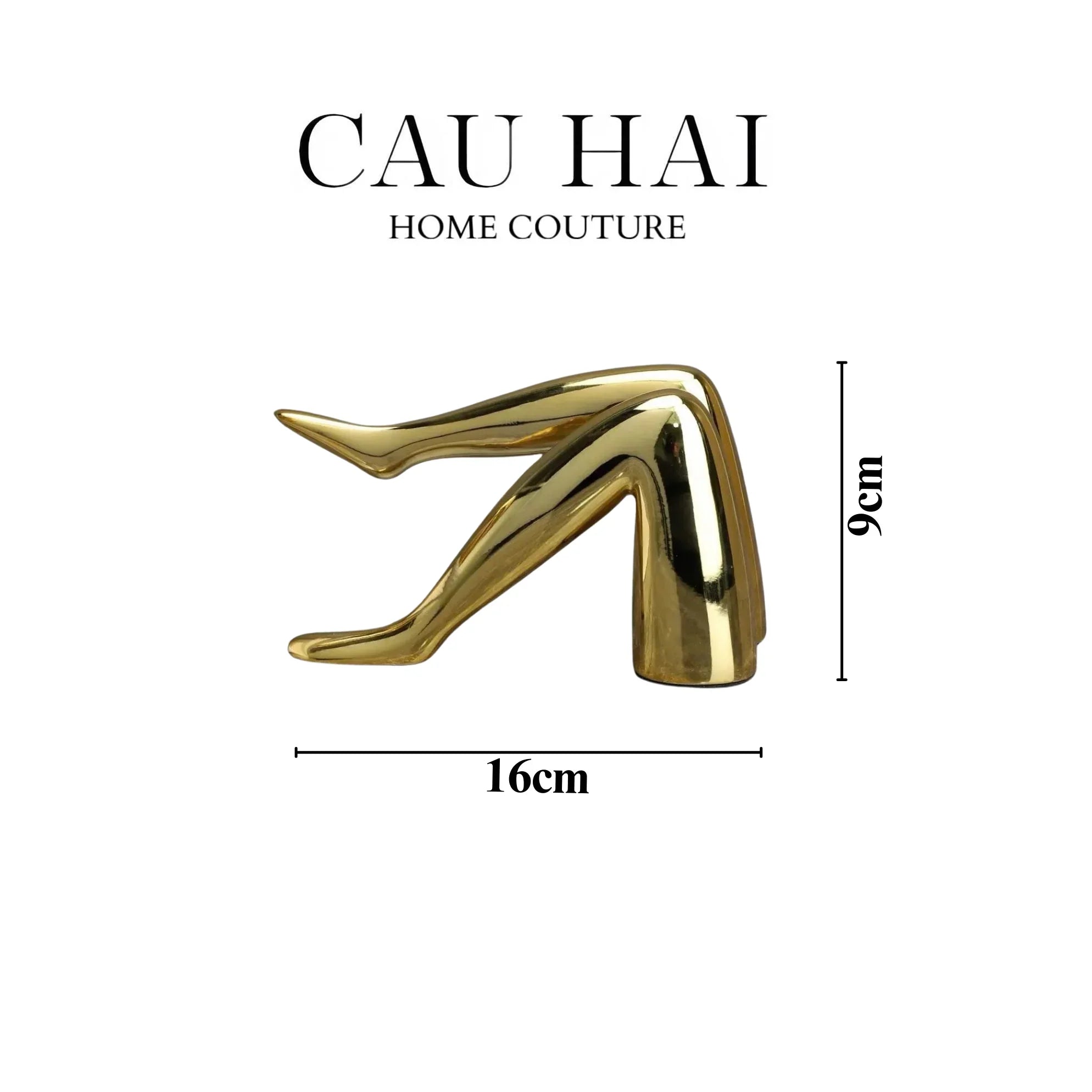 Tượng Gilded Runway Modeling Catwalk Fw25-CẬU HAI HOME DECOR