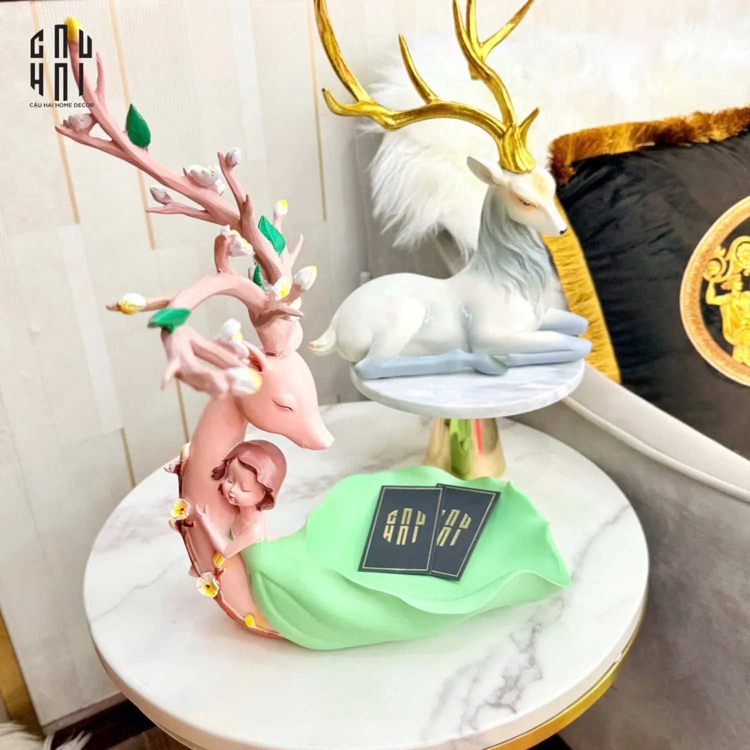 TƯỢNG GODDESS ELF LAYING-CẬU HAI HOME DECOR