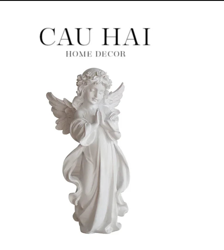 TƯỢNG GOLDEN JR ANGEL DÁT VÀNG 24K-CẬU HAI HOME DECOR