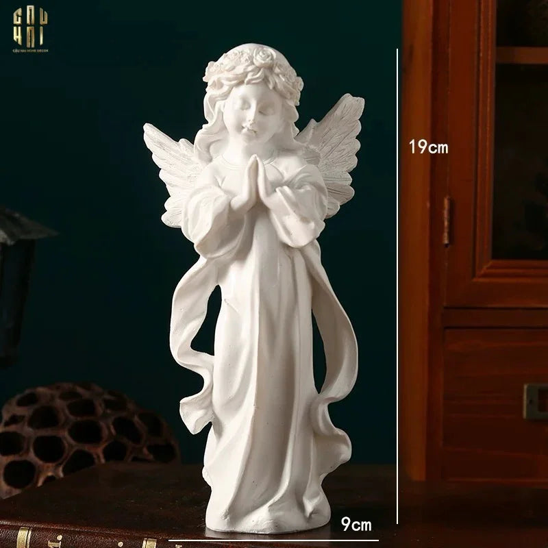 TƯỢNG GOLDEN JR ANGEL DÁT VÀNG 24K-CẬU HAI HOME DECOR