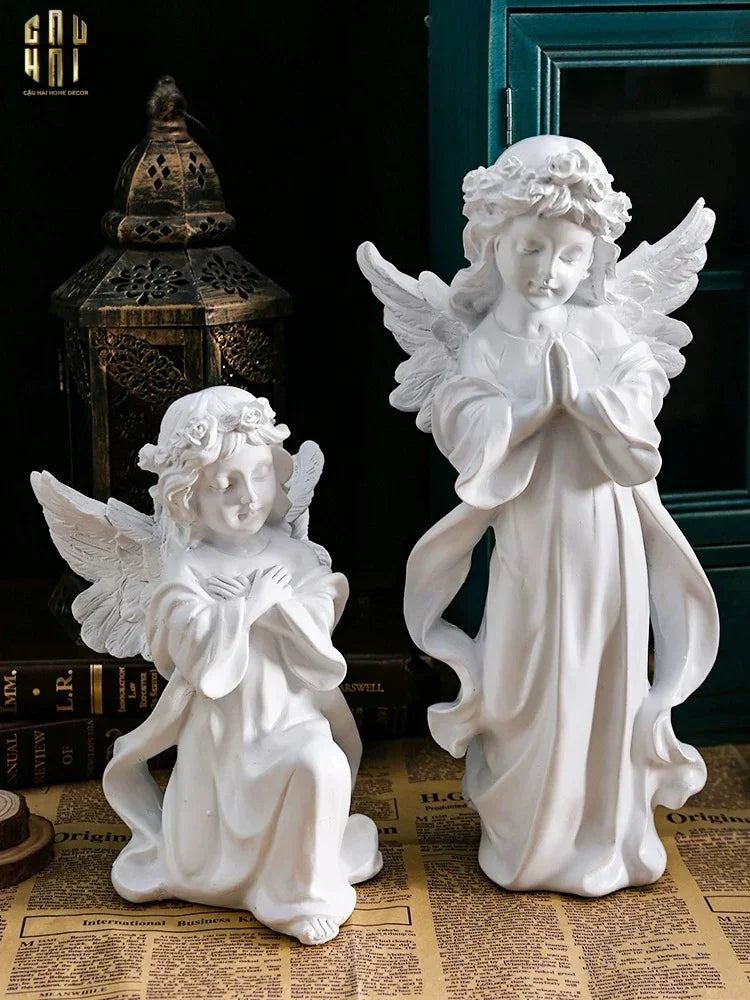 TƯỢNG GOLDEN JR ANGEL DÁT VÀNG 24K-CẬU HAI HOME DECOR