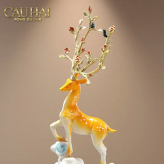 Tượng Hươu Đỉnh Núi Thiên Hựu - Celestial Antler Peak Sculpture H89-CẬU HAI HOME DECOR