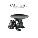 TƯỢNG FIGURINE JOYFUL BLACK KAW-CẬU HAI HOME DECOR