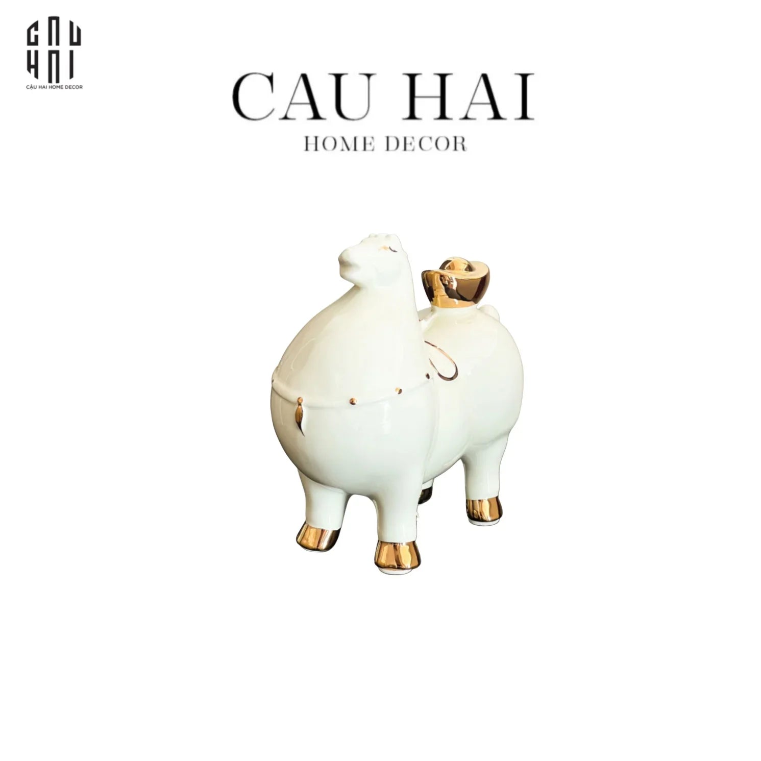 TƯỢNG KIM MÃ PHÚ QUÝ-CẬU HAI HOME DECOR