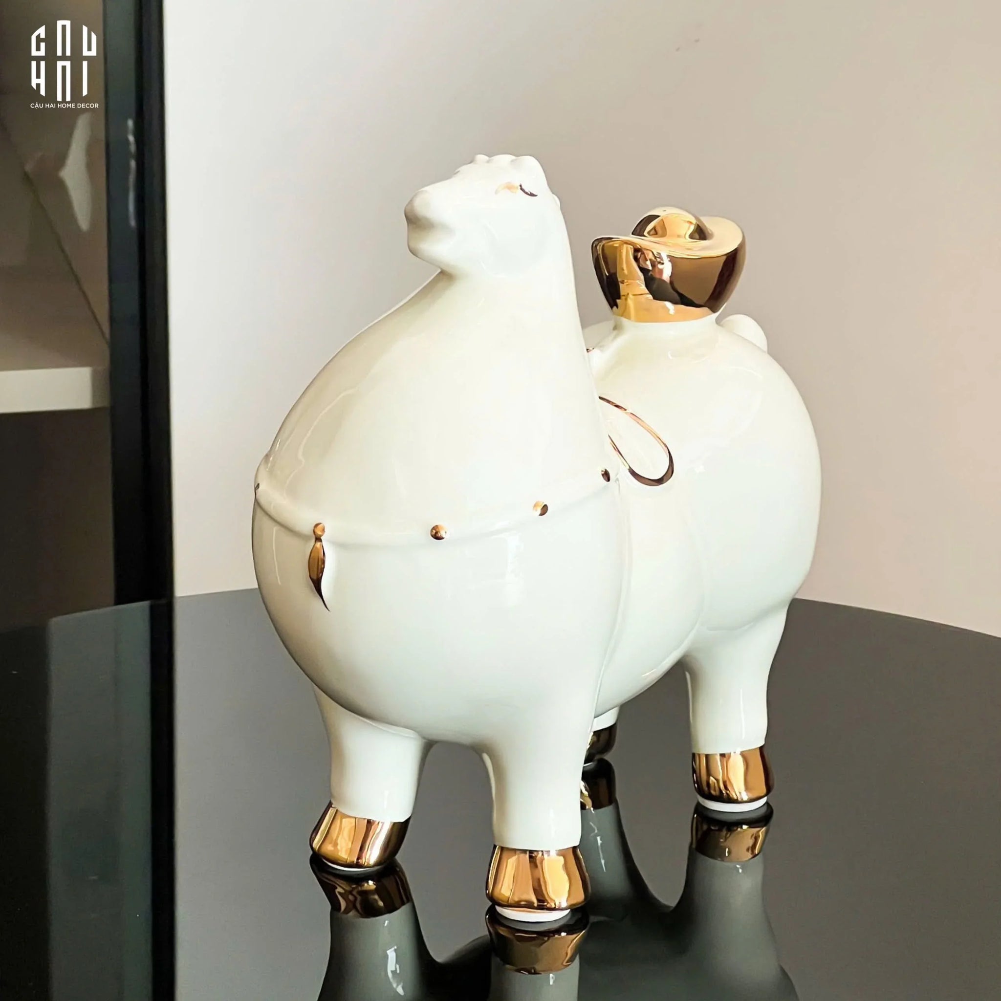 TƯỢNG KIM MÃ PHÚ QUÝ-CẬU HAI HOME DECOR