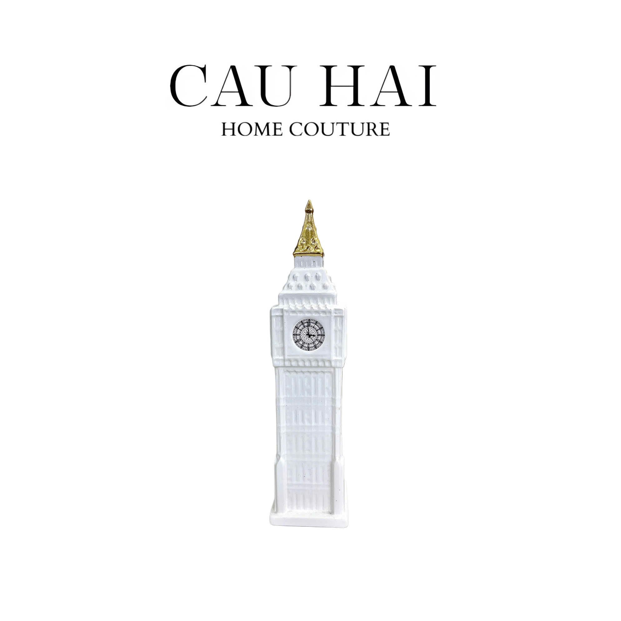 TƯỢNG LONDON BIG BEN CLOCK TOWER H30 - CẬU HAI HOME DECOR