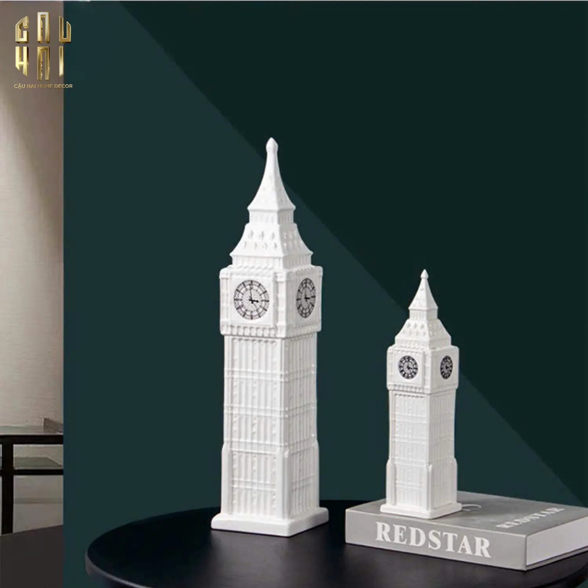 TƯỢNG LONDON BIG BEN CLOCK TOWER H30 - CẬU HAI HOME DECOR