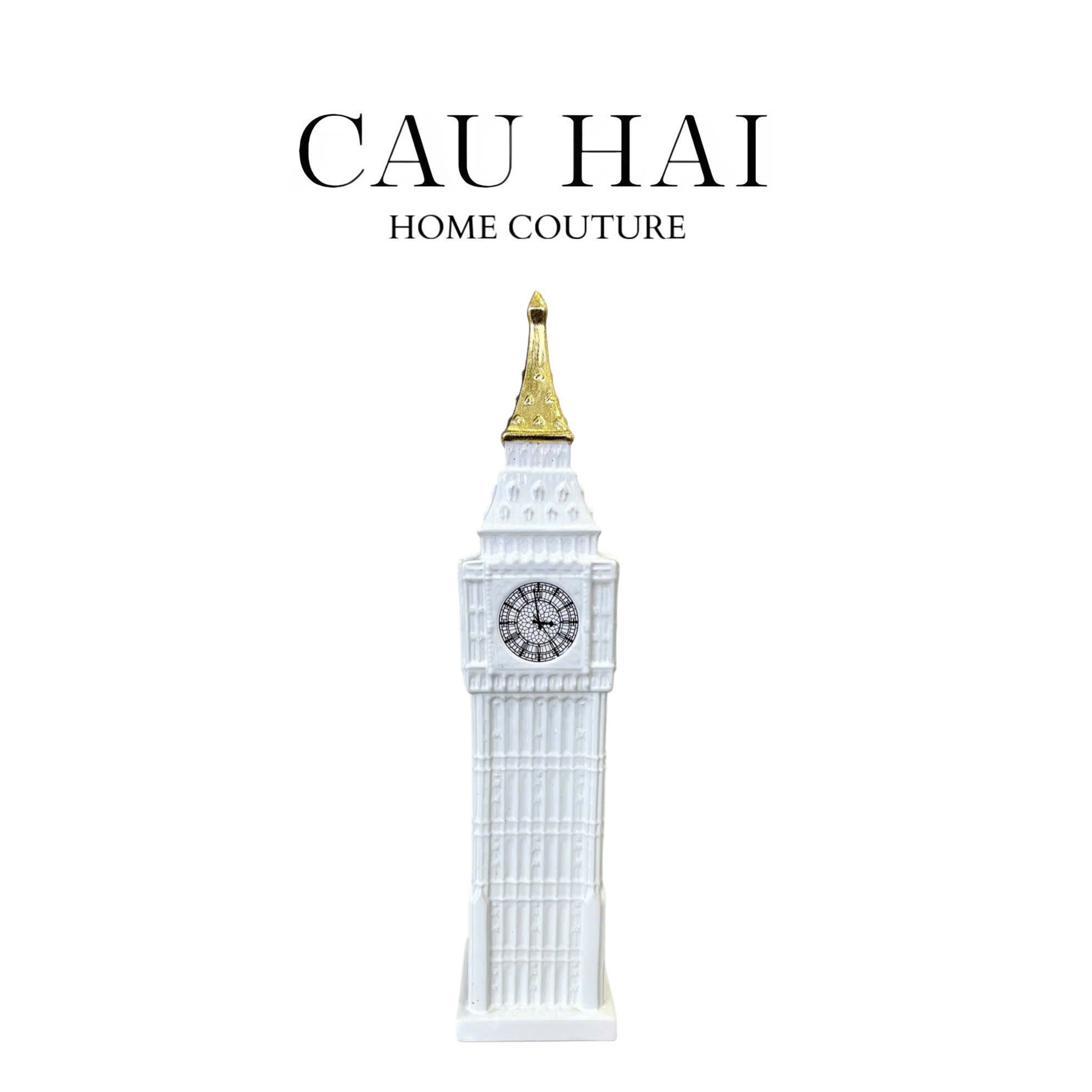 TƯỢNG LONDON BIG BEN CLOCK TOWER H48 - CẬU HAI HOME DECOR