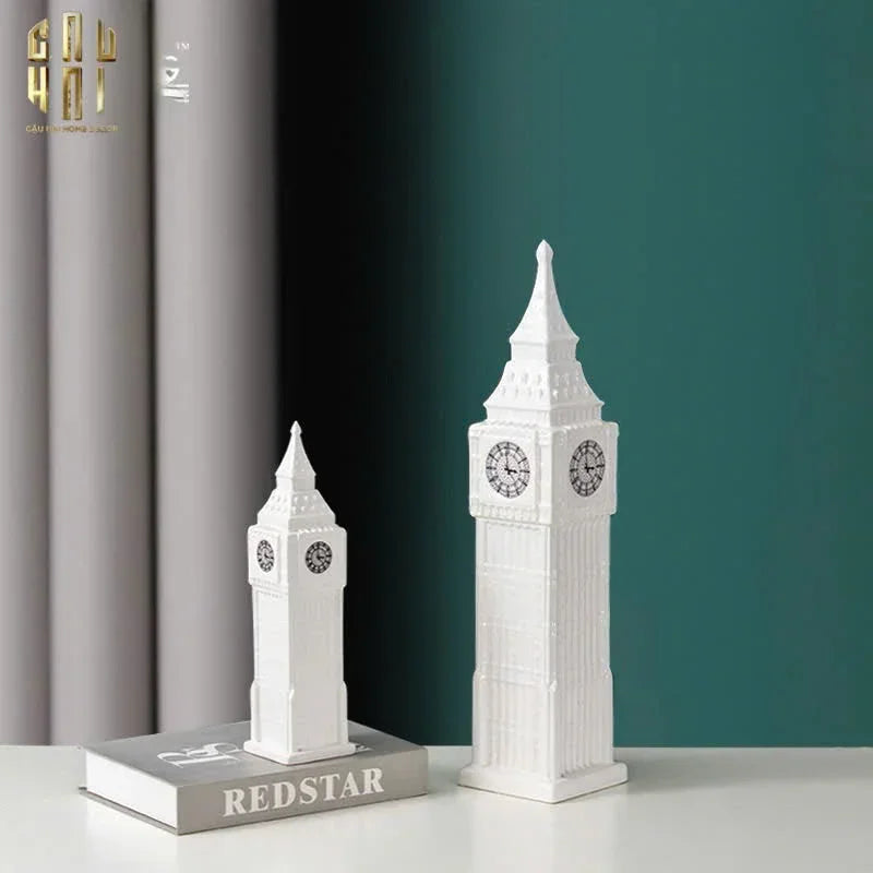 TƯỢNG LONDON BIG BEN CLOCK TOWER H48 - CẬU HAI HOME DECOR
