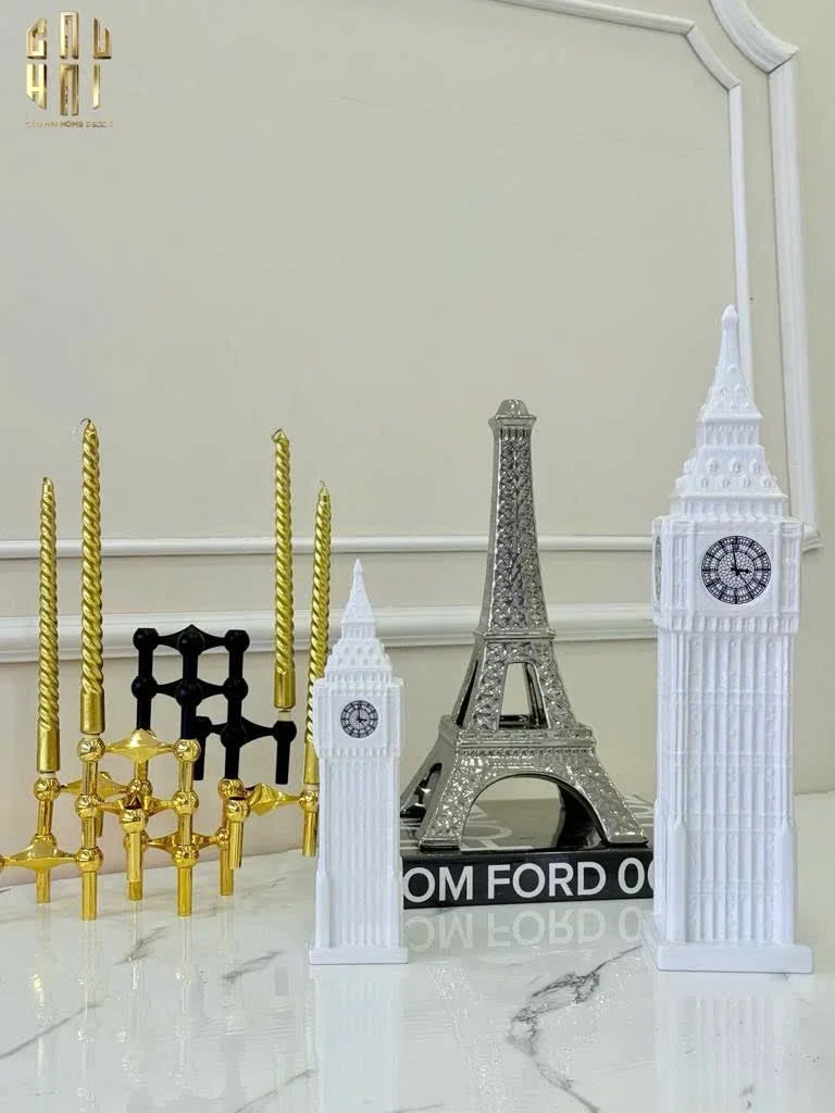 TƯỢNG LONDON BIG BEN CLOCK TOWER H48 - CẬU HAI HOME DECOR
