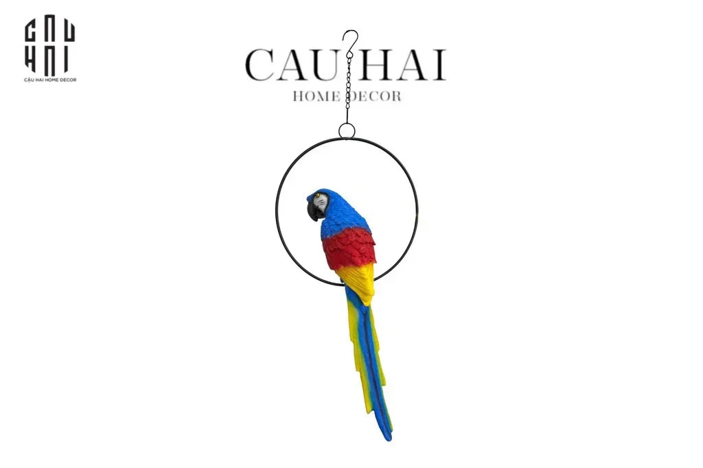 TƯỢNG MAISON JUNGLE PARROT - RIO ON CIRCLE-CẬU HAI HOME DECOR