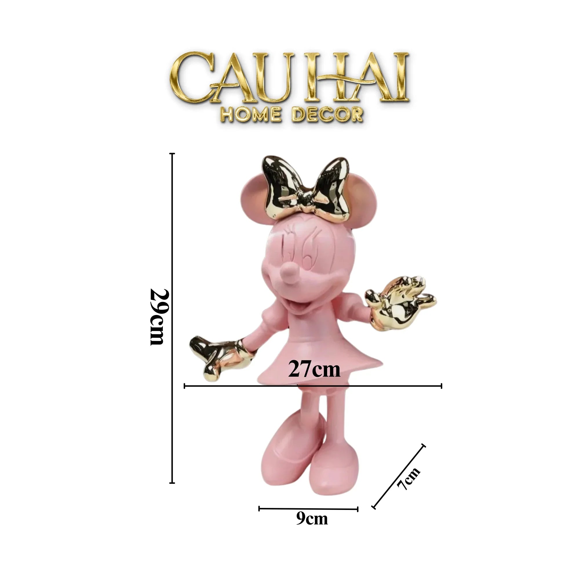 Tượng Mickey - Minnie Pinkyboo Ballet H29-CẬU HAI HOME DECOR