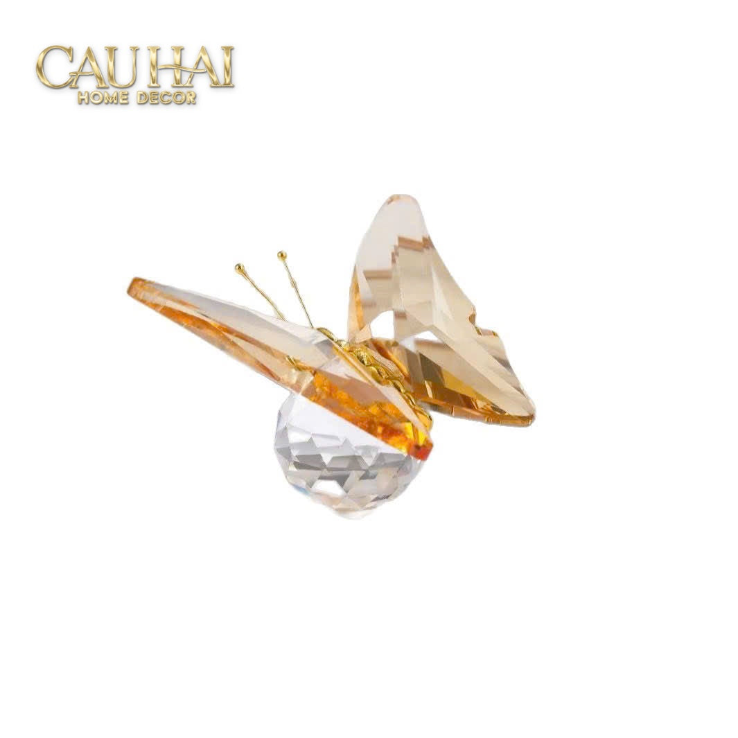 Tượng Mini Bướm Pha Lê Petit Papillon En Cristaleries 7.5x7x5-TRANG TRÍ-CẬU HAI HOME DECOR-CẬU HAI HOME DECOR