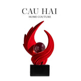 TƯỢNG NHUNG ĐỎ ETERNAL FLAME FW25 - CẬU HAI HOME DECOR