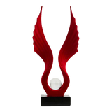 Tượng Nhung Đỏ Scarlet Wings Red Velvet 15x31-TƯỢNG TRANG TRÍ-Đối tác tại Trung Quốc theo từng đơn đặt hàng-CẬU HAI HOME DECOR