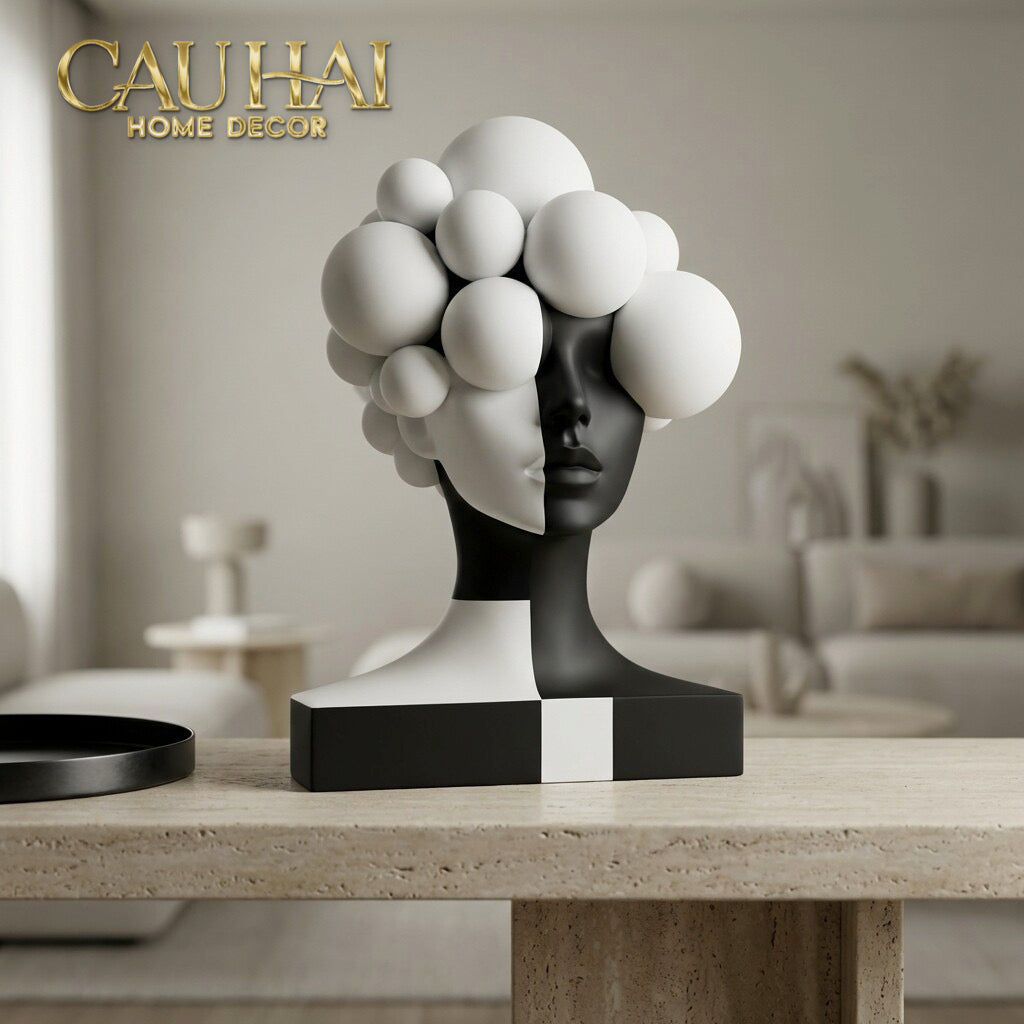 Tượng Quý Cô Dualité Sphère Miroir-CẬU HAI HOME DECOR-CẬU HAI HOME DECOR