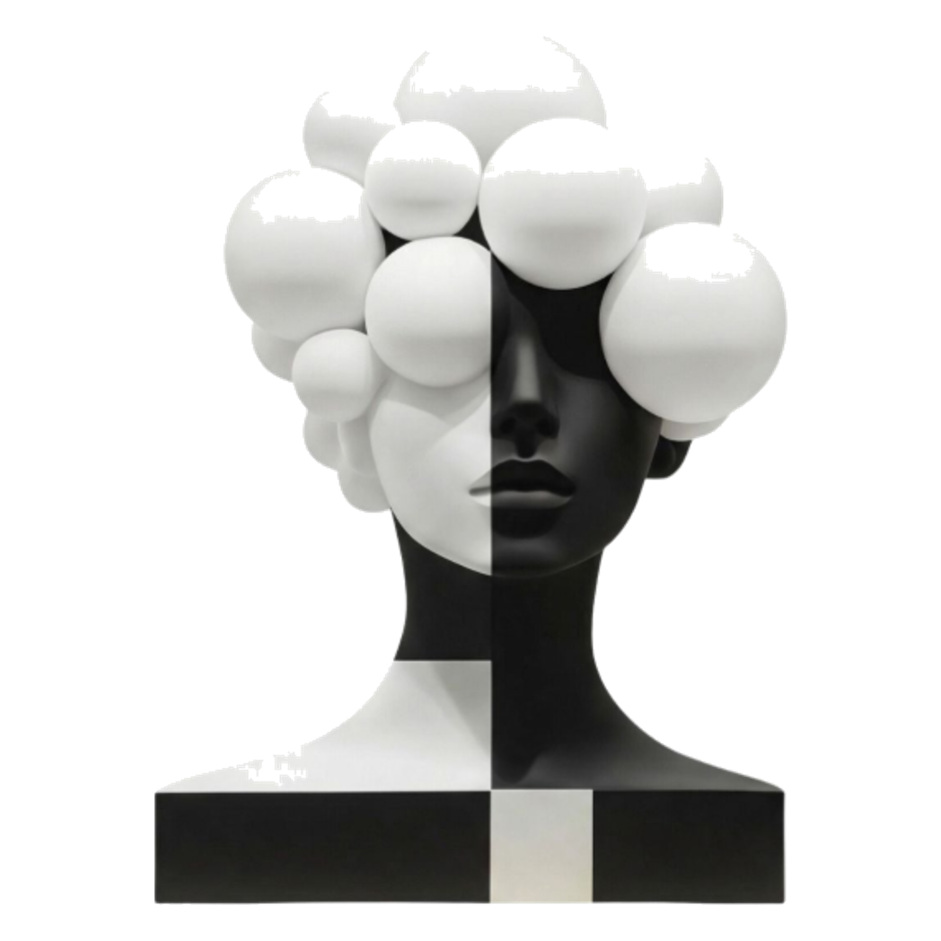 Tượng Quý Cô Dualité Sphère Miroir-CẬU HAI HOME DECOR-CẬU HAI HOME DECOR