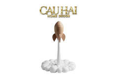 Tượng Tên Lửa Launching Apollo Rocket H25 Straight Ahead-CẬU HAI HOME DECOR