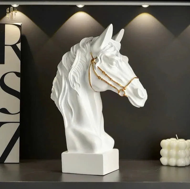 TƯỢNG THE DIVINE PEGASUS - WHITE H43-CẬU HAI HOME DECOR