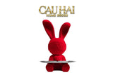 Tượng Thỏ Figurine Red Velvet Bunny Lapin Welcome Home H33-CẬU HAI HOME DECOR