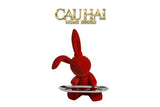 Tượng Thỏ Figurine Rouge Velour Joli Lapin H30-CẬU HAI HOME DECOR