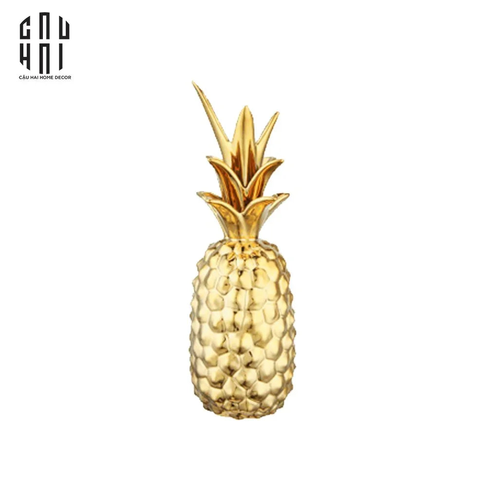 TƯỢNG TRÁI THƠM GOLDEN PINEAPPLE PREMIUM - CẬU HAI HOME DECOR