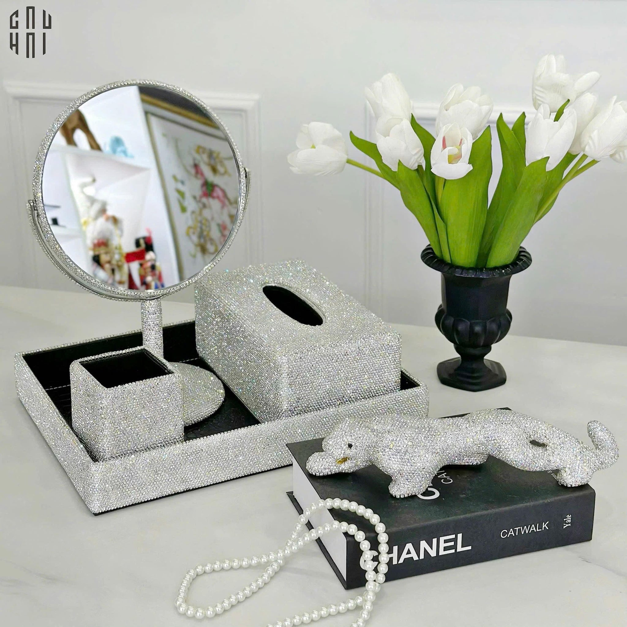 TƯỢNG TRANG TRÍ BLING BLING LEOPARD-CẬU HAI HOME DECOR