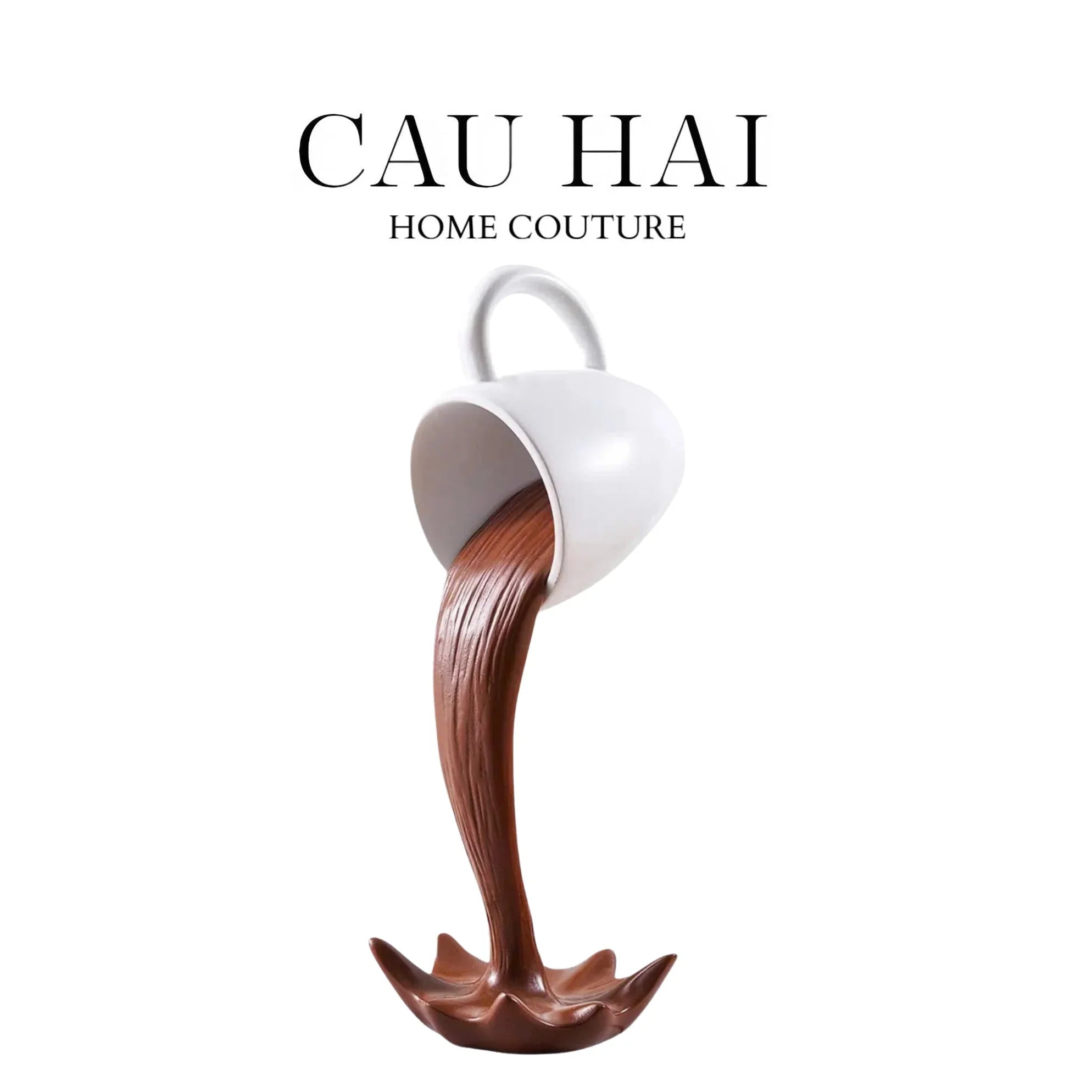 TƯỢNG TRANG TRÍ COFFEE SPLASH SCULPTURE FW25-CẬU HAI HOME DECOR