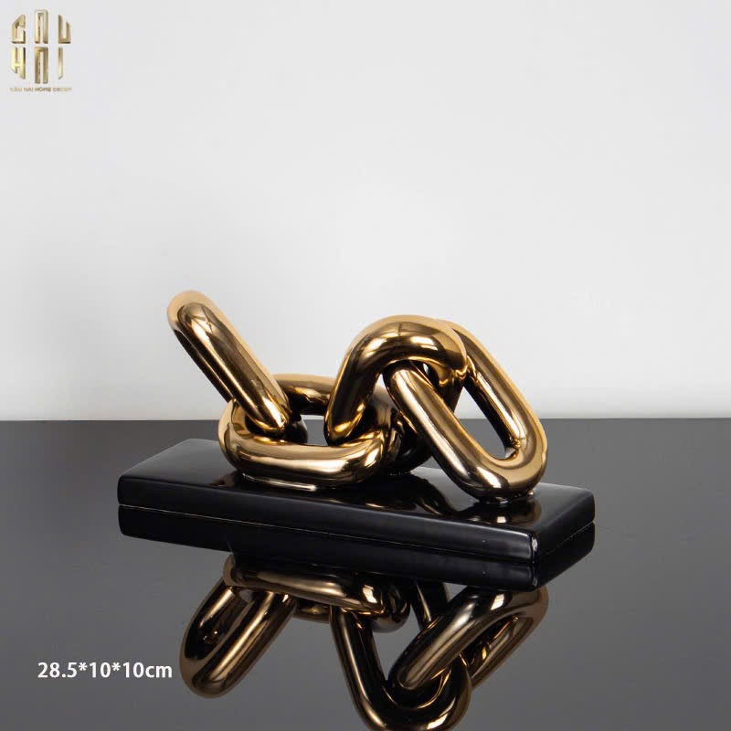 TƯỢNG TRANG TRÍ MARBLE - INFINITY CHAIN-CẬU HAI HOME DECOR