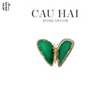 TƯỢNG TRANG TRÍ ONYX BUTTERFLY - GREEN-CẬU HAI HOME DECOR