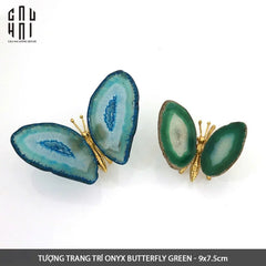 Tượng Trang Trí Onyx Butterfly - Green-CẬU HAI HOME DECOR