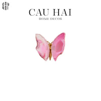 Tượng Trang Trí Onyx Butterfly - Pink-CẬU HAI HOME DECOR