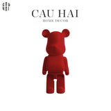 TƯỢNG TRANG TRÍ RED VELVET BEARBRICK - CẬU HAI HOME DECOR