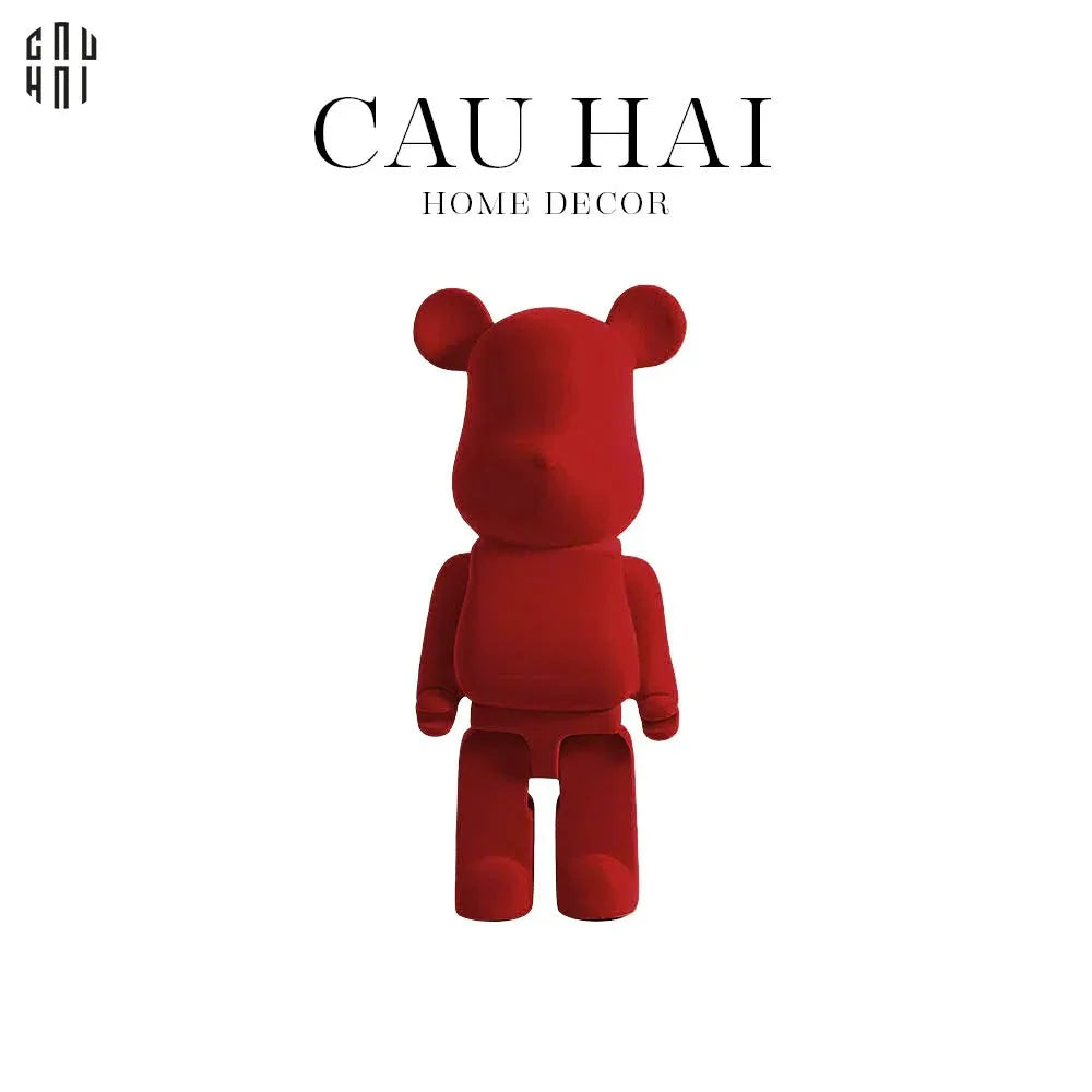 TƯỢNG TRANG TRÍ RED VELVET BEARBRICK - CẬU HAI HOME DECOR