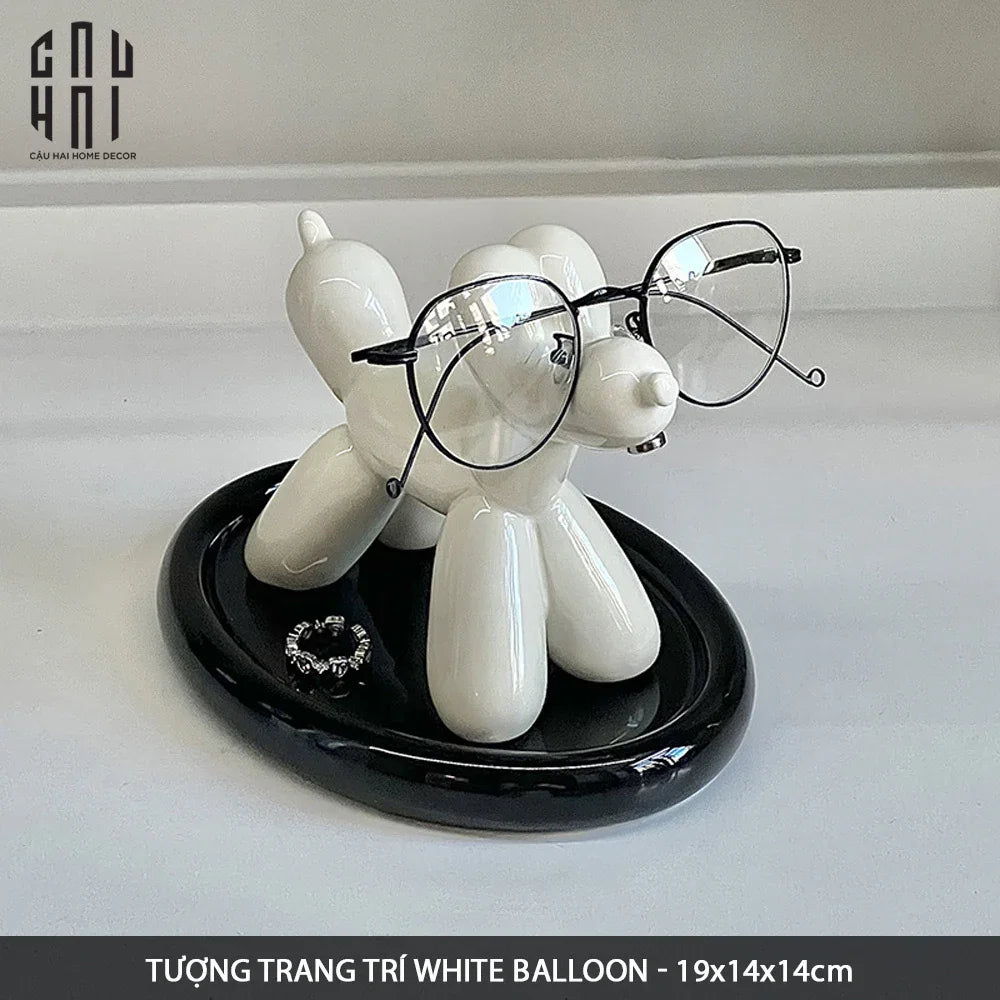 TƯỢNG TRANG TRÍ WHITE BALLOON - CẬU HAI HOME DECOR