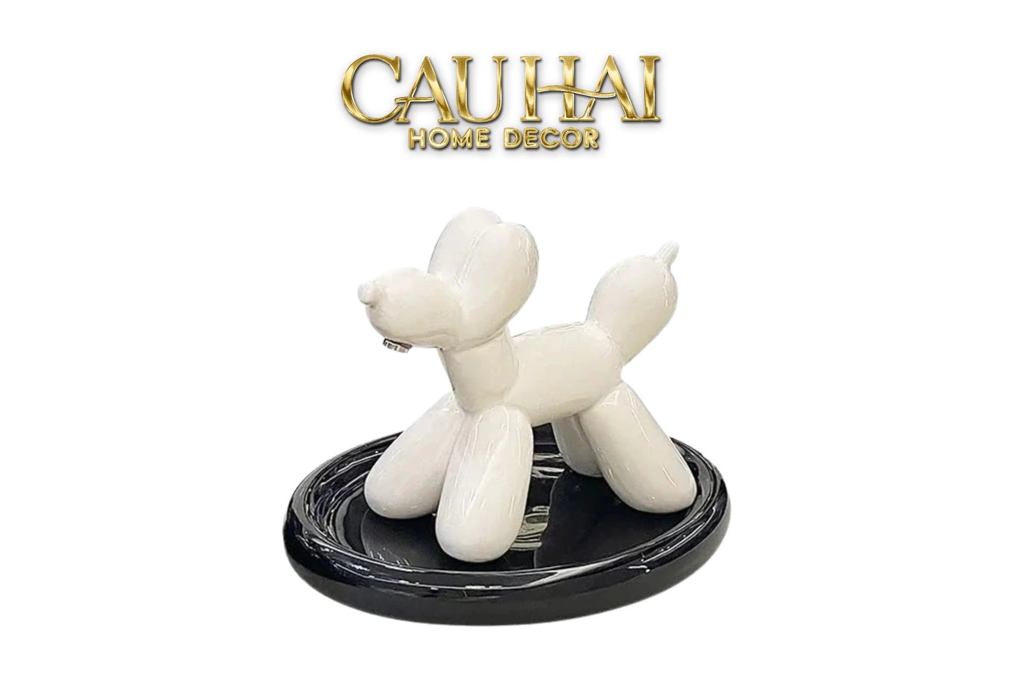 Tượng Trang Trí White Balloon-CẬU HAI HOME DECOR
