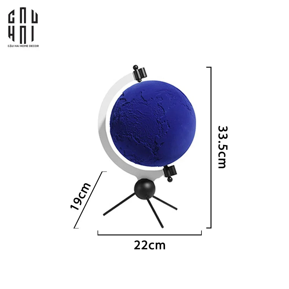 TƯỢNG VELVET BLUE PLANET SS25-CẬU HAI HOME DECOR