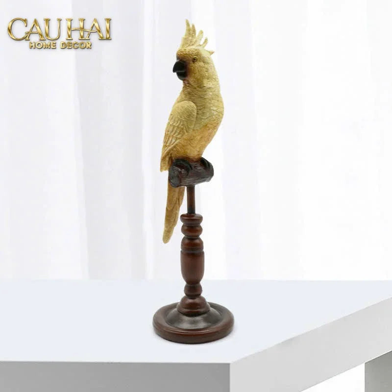 Tượng Vẹt Mào Emperor Cockatoo H28-CẬU HAI HOME DECOR