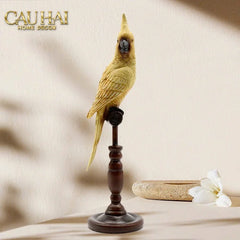 Tượng Vẹt Mào Emperor Cockatoo H28-CẬU HAI HOME DECOR