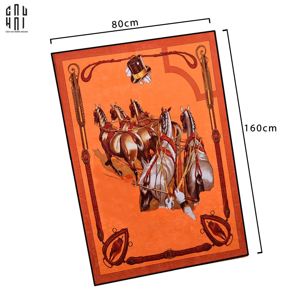 VELVET BEDDING RUG LE CHARIOT 1M6 - CẬU HAI HOME DECOR