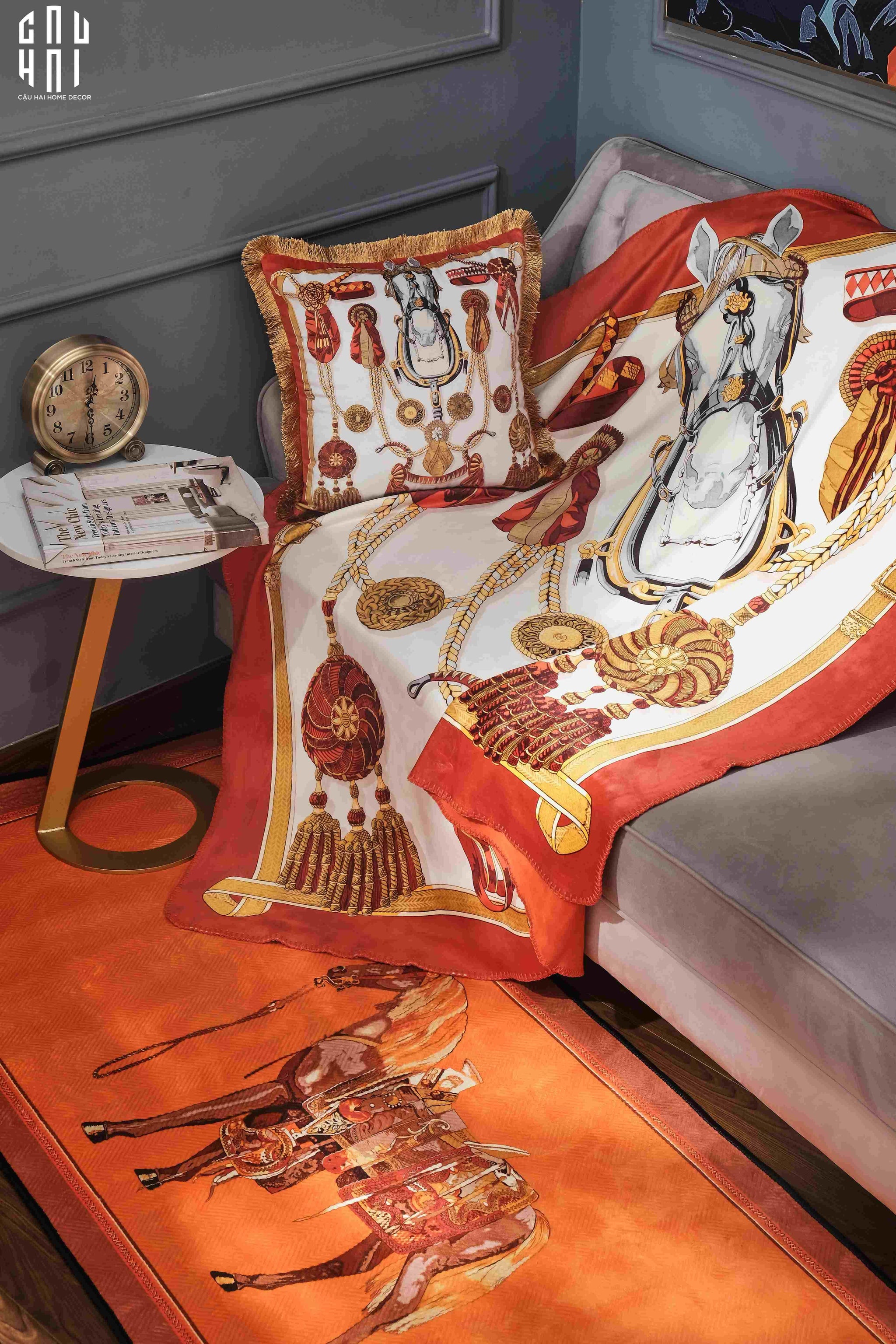 VELVET BEDDING RUG LE CHEVAL 2M-CẬU HAI HOME DECOR