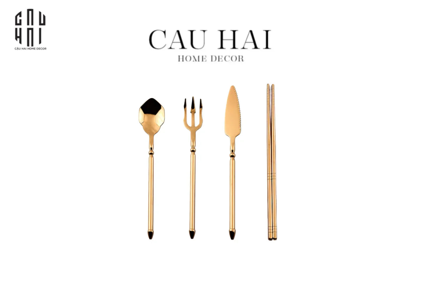 VILLA SONATA - SET DAO NĨA AQUAMAN CUTLERY 4PCS - CẬU HAI HOME DECOR