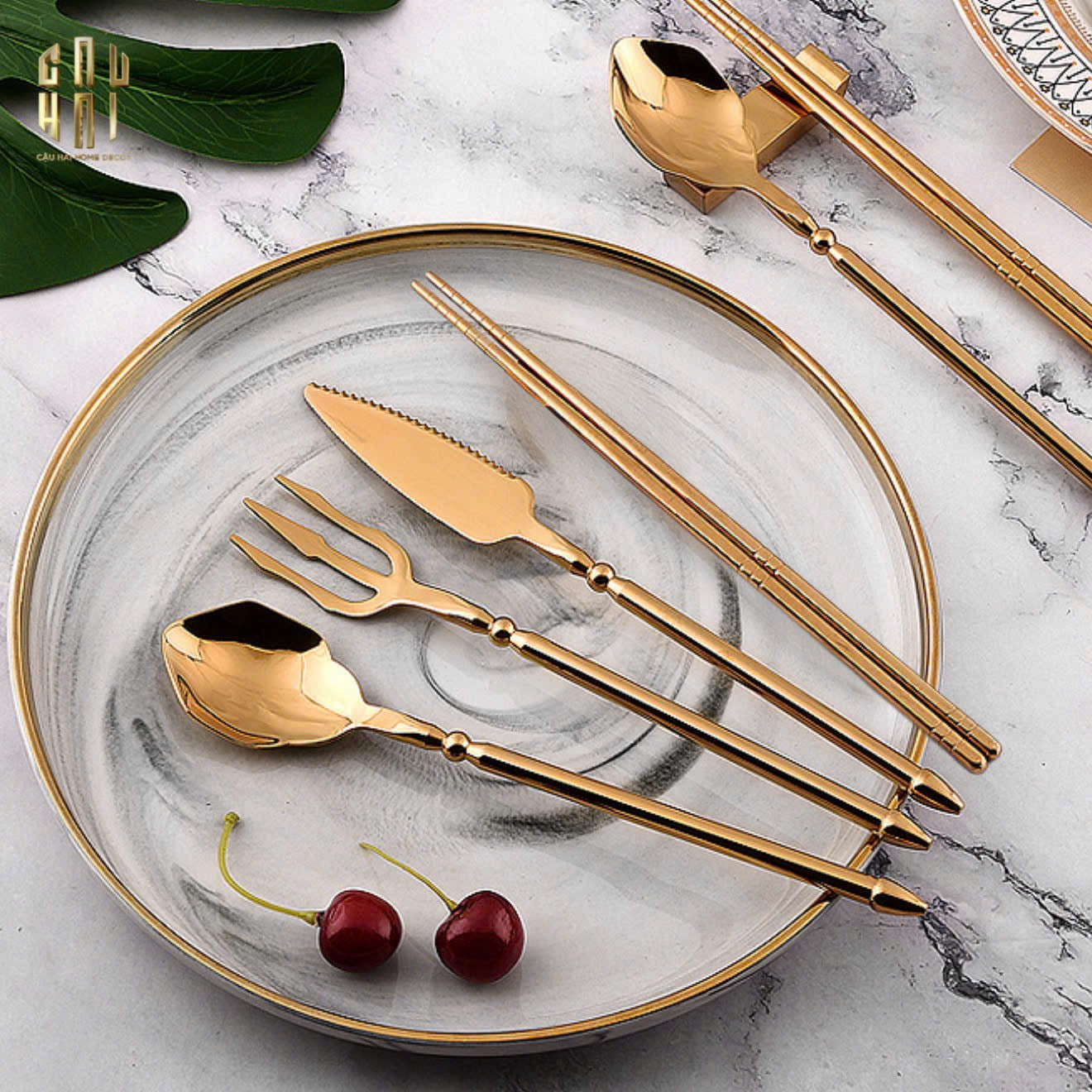VILLA SONATA - SET DAO NĨA AQUAMAN CUTLERY 4PCS - CẬU HAI HOME DECOR