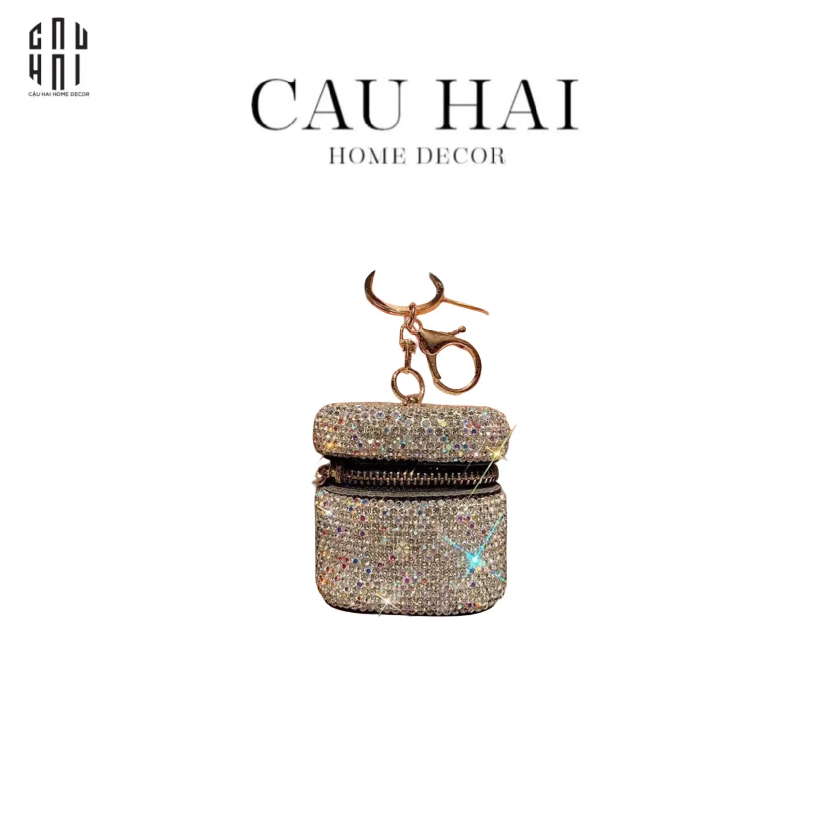 VỎ BỌC AIRPOD DIAMOND BLING BLING - CẬU HAI HOME DECOR