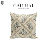 VỎ GỐI CANVAS WHITE PEGASUS 45.-CẬU HAI HOME DECOR