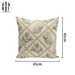 Vỏ Gối Canvas White Pegasus 45.-CẬU HAI HOME DECOR